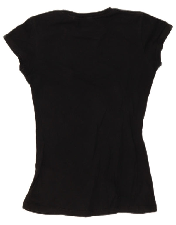 Hard Rock Cafe Girls Grafisk T-Shirt Top 13-14 år Medium Sort
