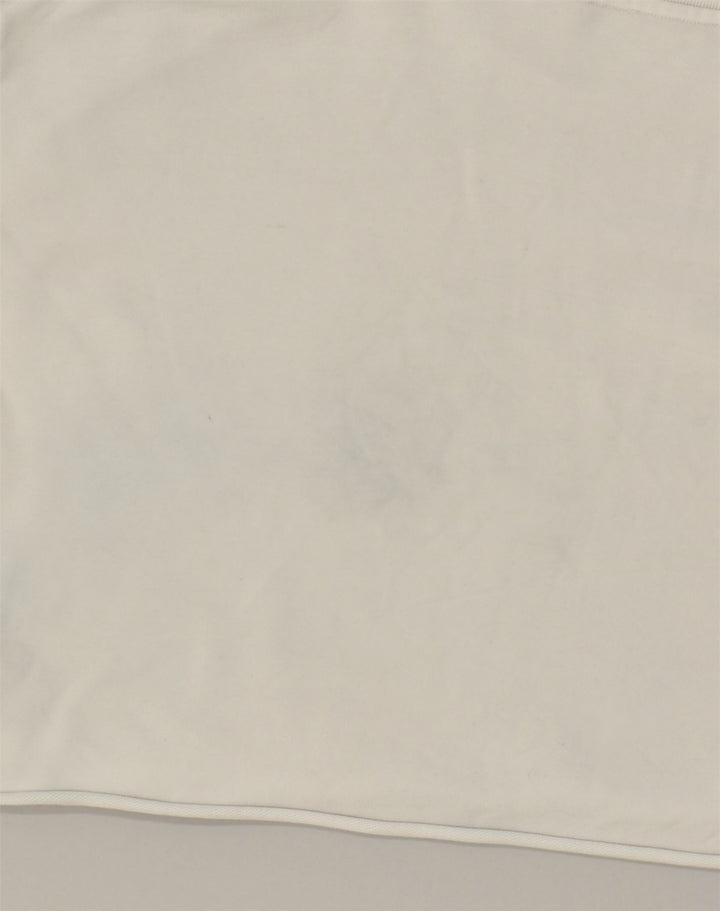 LEVI'S Womens Oversized Crop Sweatshirt Jumper UK 16 Large Off White | Vintage Levi's | Thrift | Second-Hand Levi's | Used Clothing | Messina Hembry 