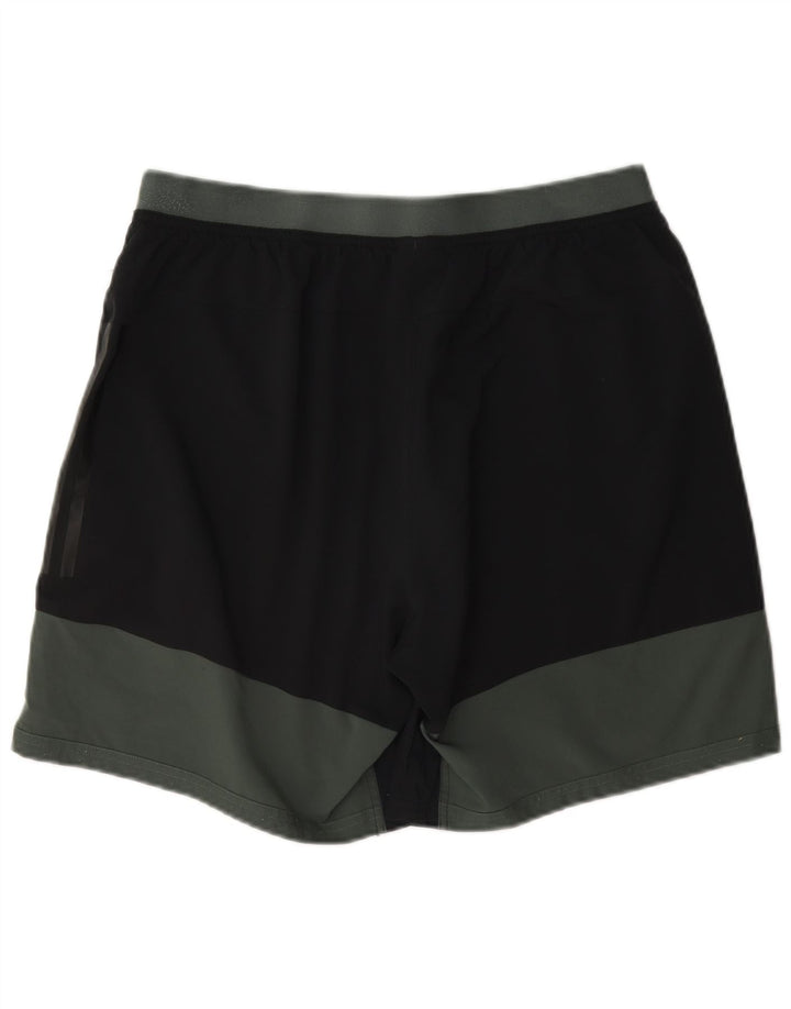 Adidas Herre Climacool Sports Shorts Large Black Colourblock Polyester
