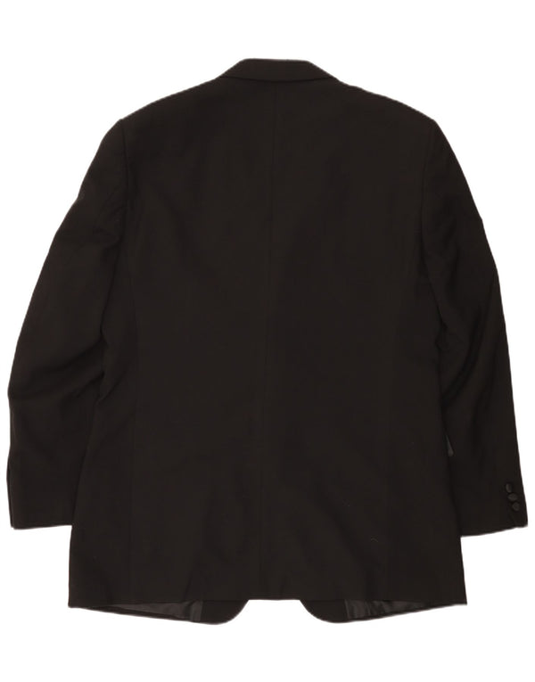 Marks & Spencer Herre 2-knaps blazerjakke UK 42 Stor sort polyester