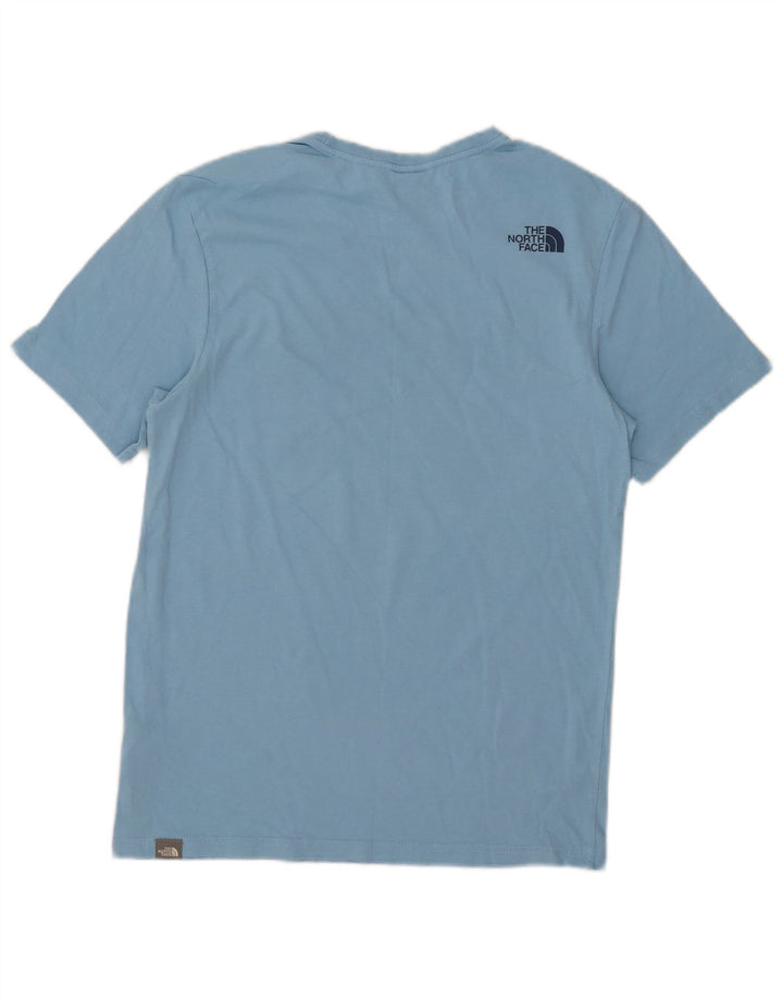 The North Face Herre Grafisk T-Shirt Top Lille Blå Bomuld