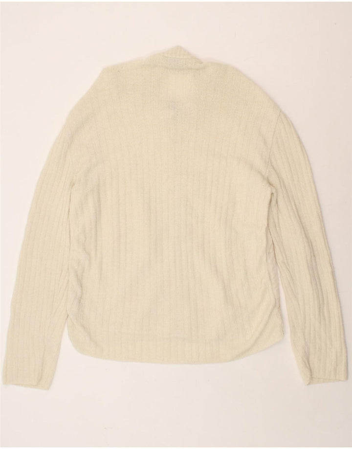 MARELLA Womens Cardigan Sweater UK 16 Large Off White Acrylic Vintage Marella and Second-Hand Marella from Messina Hembry 