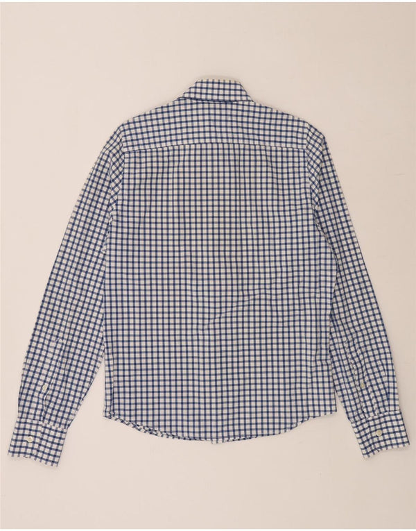 HOLLISTER Herreskjorte Medium Blue Gingham Cotton