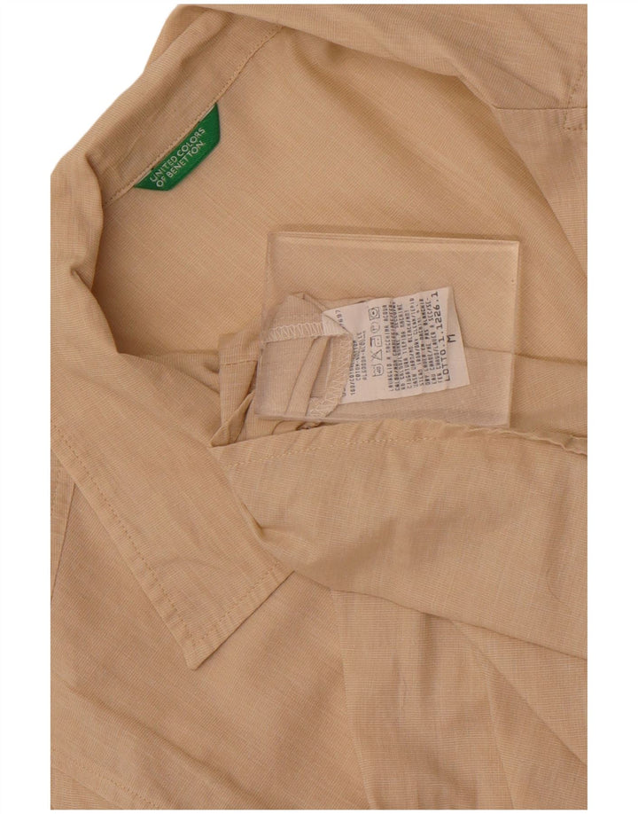 Benetton Dameskjorte UK 14 Medium Beige Bomuld