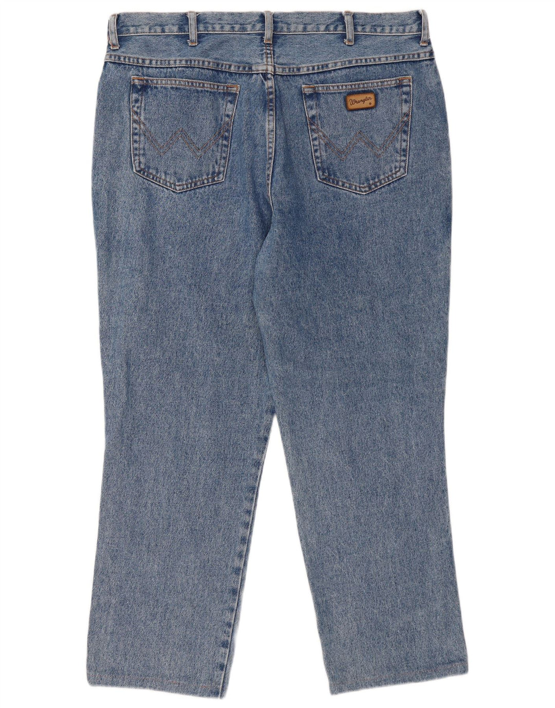 WRANGLER Straight Jeans til mænd W40 L28 Blå Bomuld