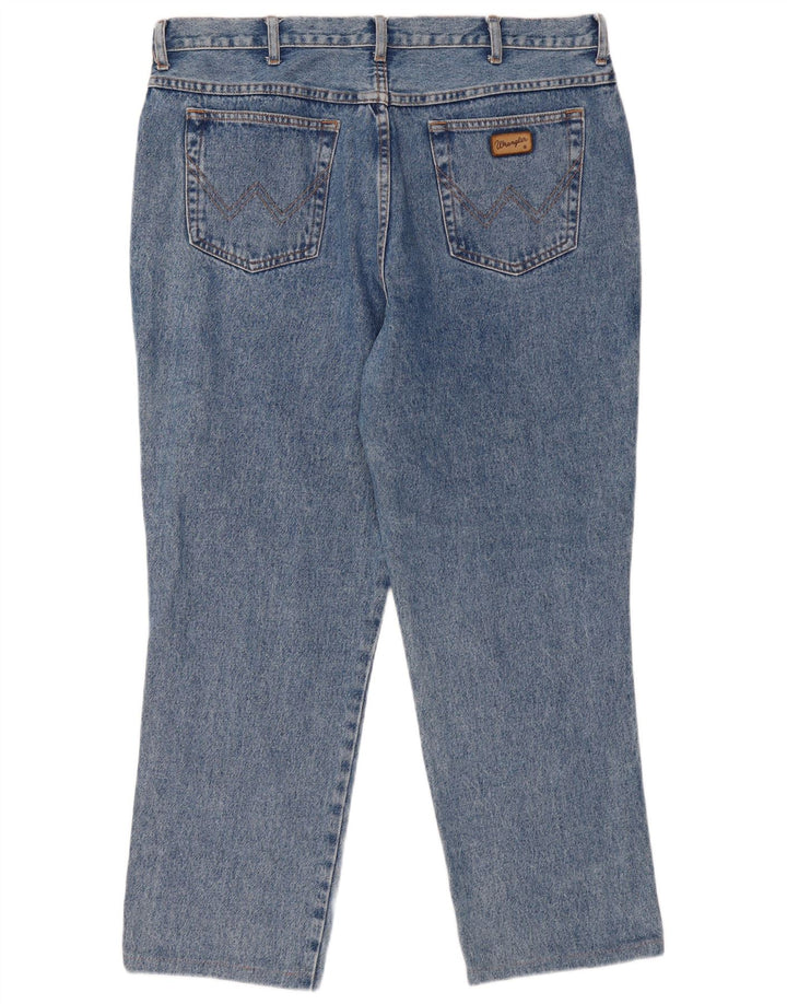 WRANGLER Straight Jeans til mænd W40 L28 Blå Bomuld