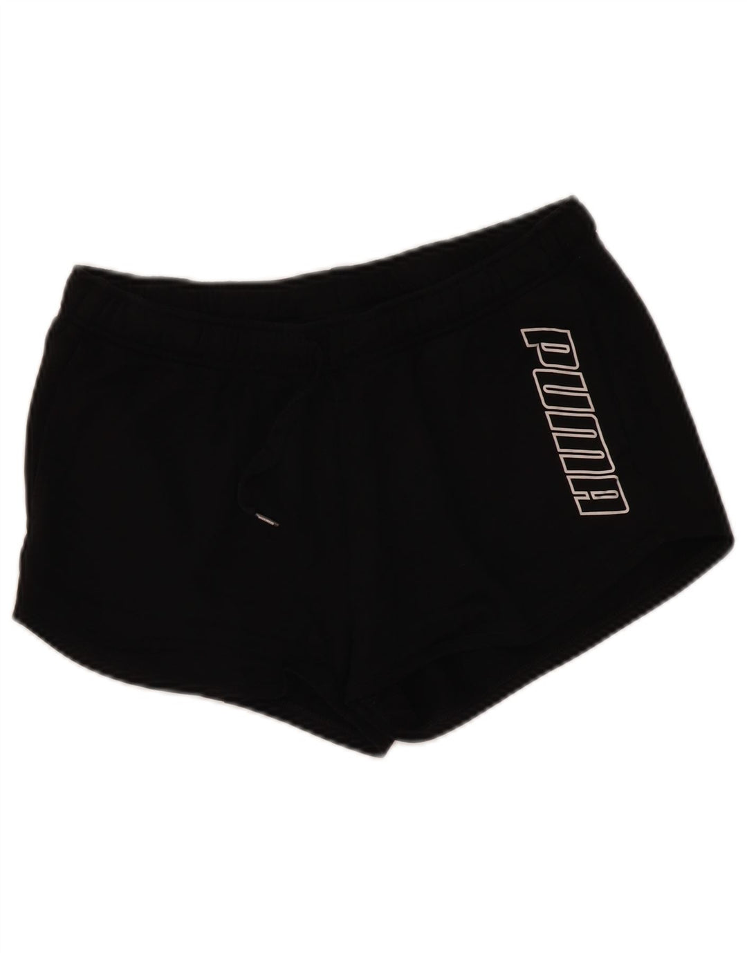 PUMA grafiske sportsshorts til kvinder UK 14 Large Black Polyester