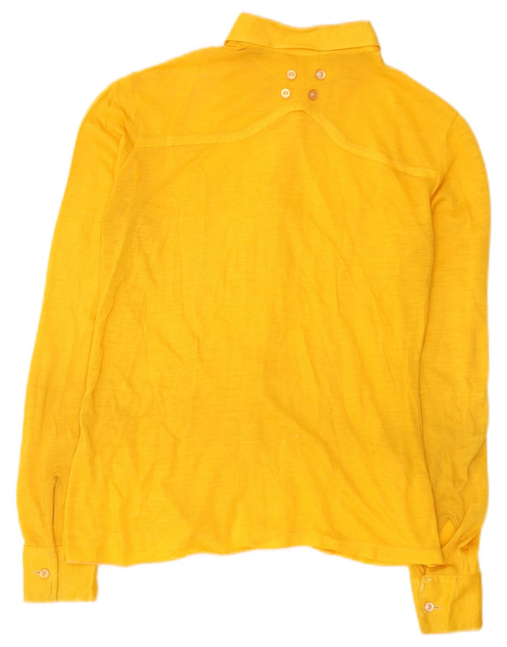 Vintage dameskjorte UK 10 Small Yellow