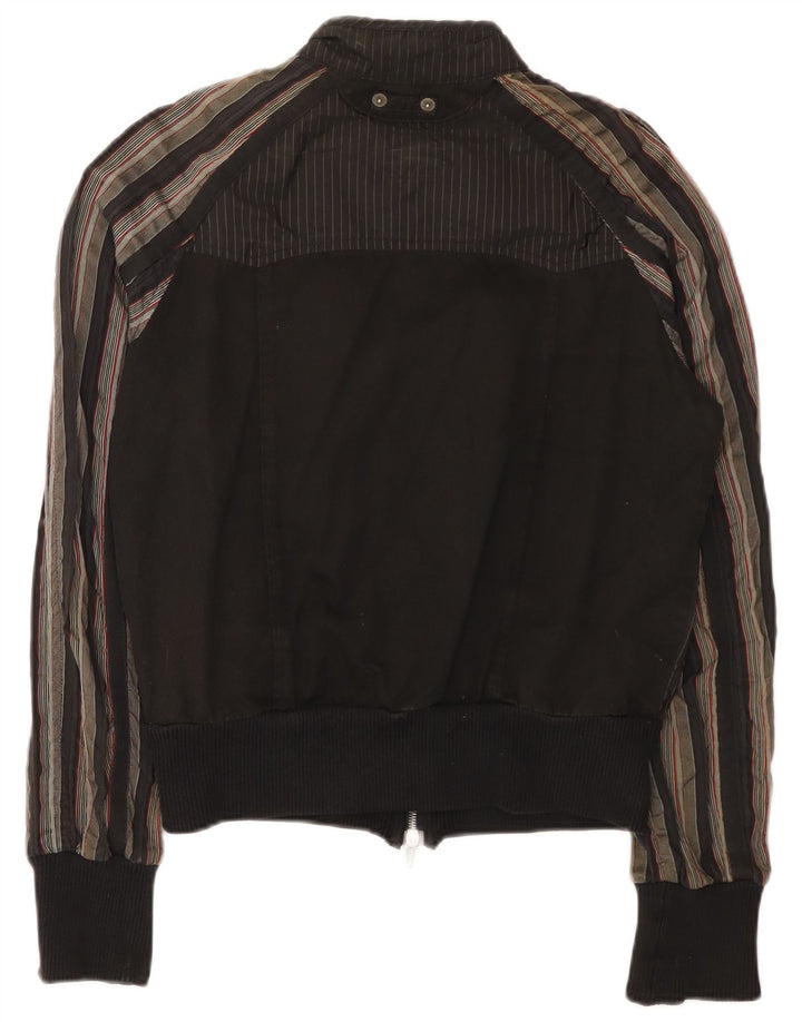 CNC COSTUME NATIONAL Bomberjakke til mænd IT 36 Lille sort stribet bomuld