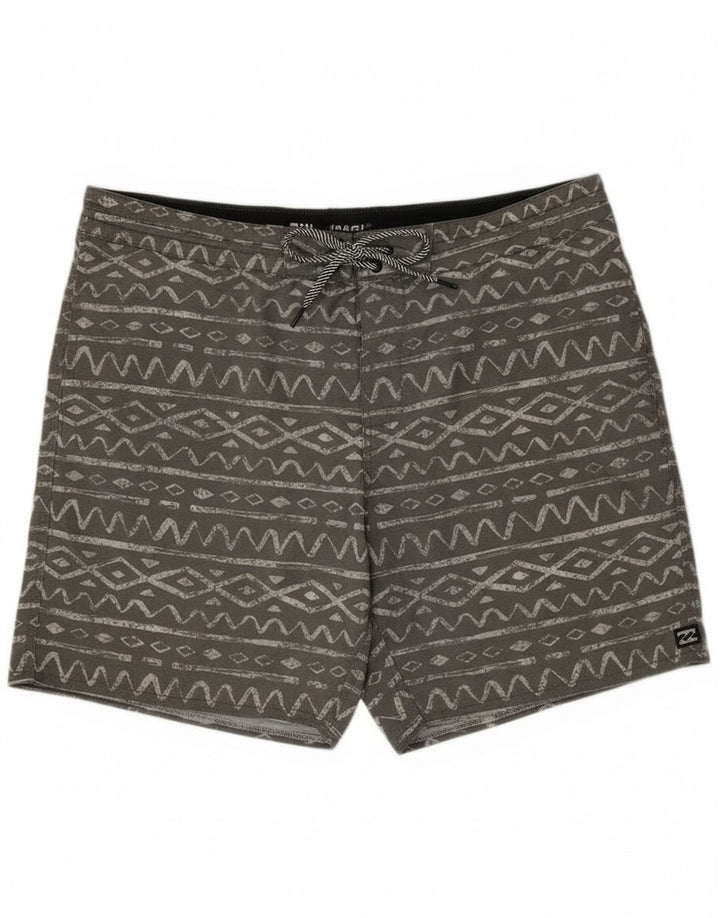 Billabong Badeshorts til mænd XL Grå Geometrisk Bomuld