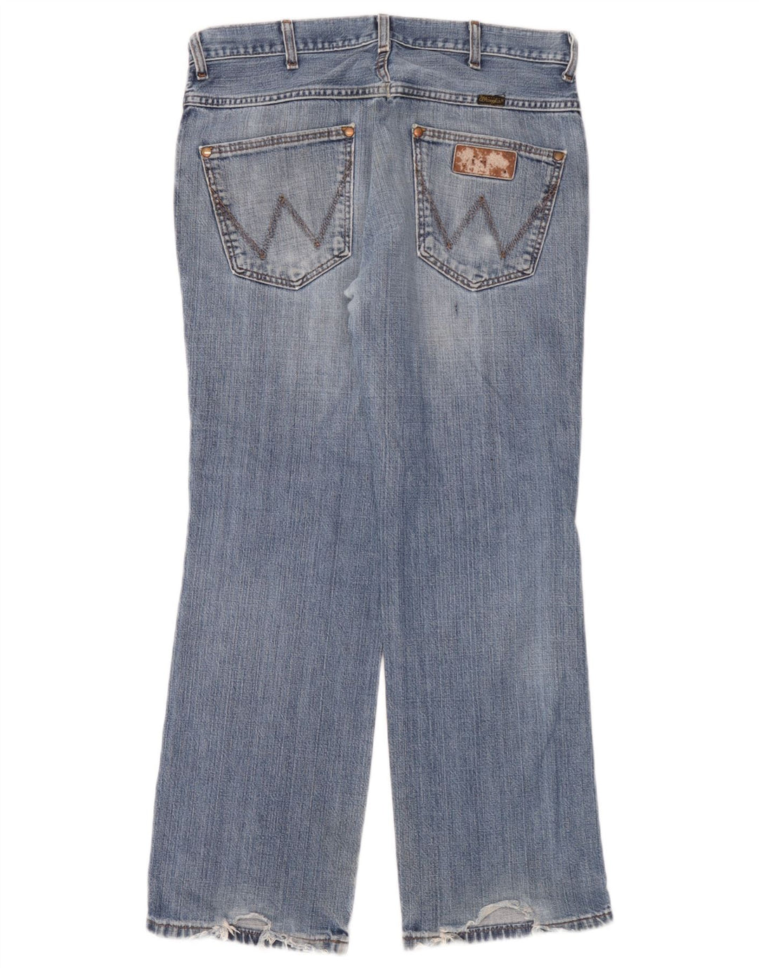 Wrangler Herre Alaska Straight Jeans W34 L30 Blå Bomuld