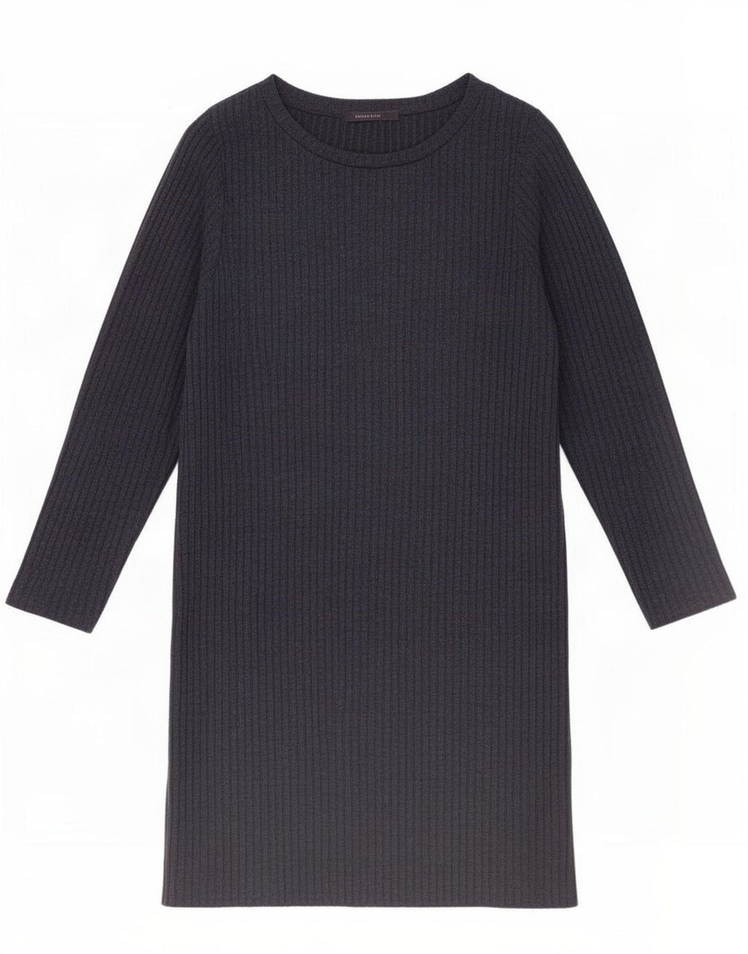Marks & Spencer langærmet basiskjole til kvinder UK 16 Large Navy Blue