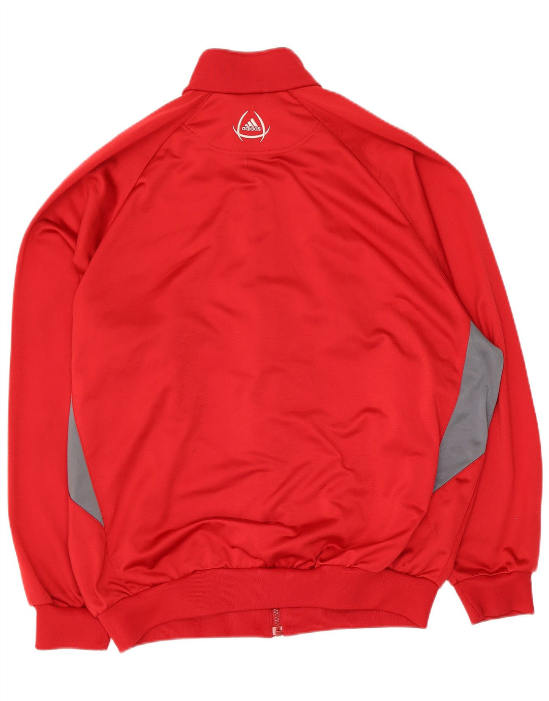 Adidas Træningsdragt til mænd Top jakke UK 44/46 Large Red Colourblock Polyester