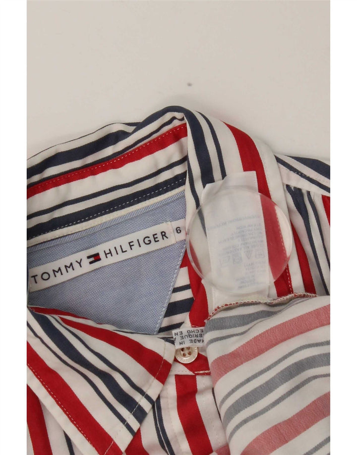 Tommy Hilfiger Dameskjorte US 6 Medium Flerfarvet Stribet Bomuld