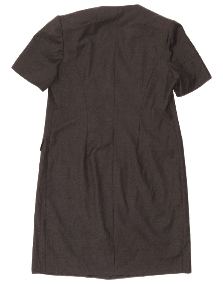 Vintage dameskedekjole UK 14 mellemgrå