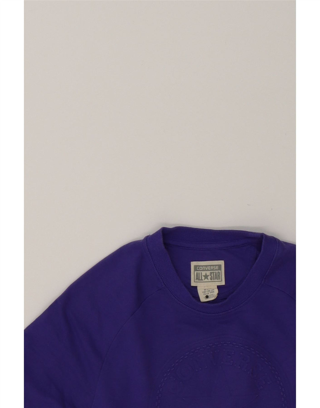 CONVERSE Girls Chuck Taylor Sweatshirt Jumper 10-11 Years Medium  Purple Vintage Converse and Second-Hand Converse from Messina Hembry 
