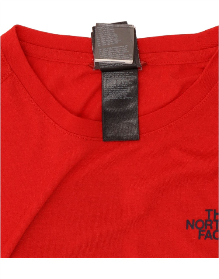 The North Face Herre grafisk T-shirt Top Medium Rød Polyester