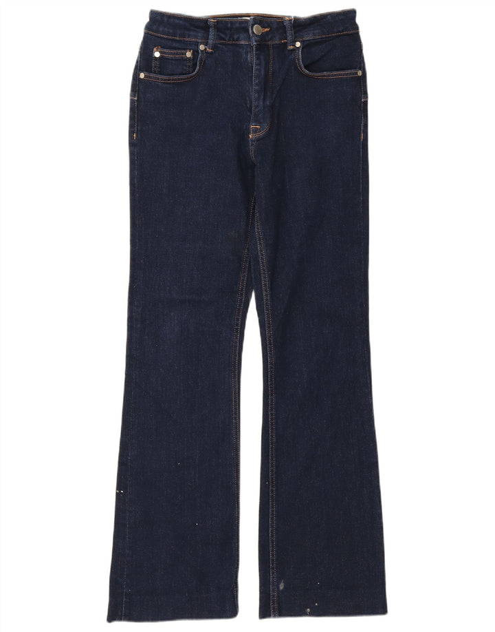 Zara Dame Bootcut Jeans EU 38 Small W28 L29 Marineblå Bomuld
