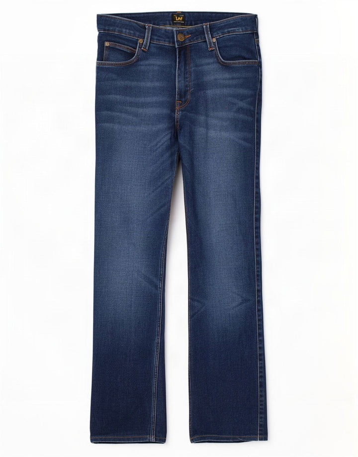 Lee Dame Marion Straight Jeans W28 L28 Blå Bomuld
