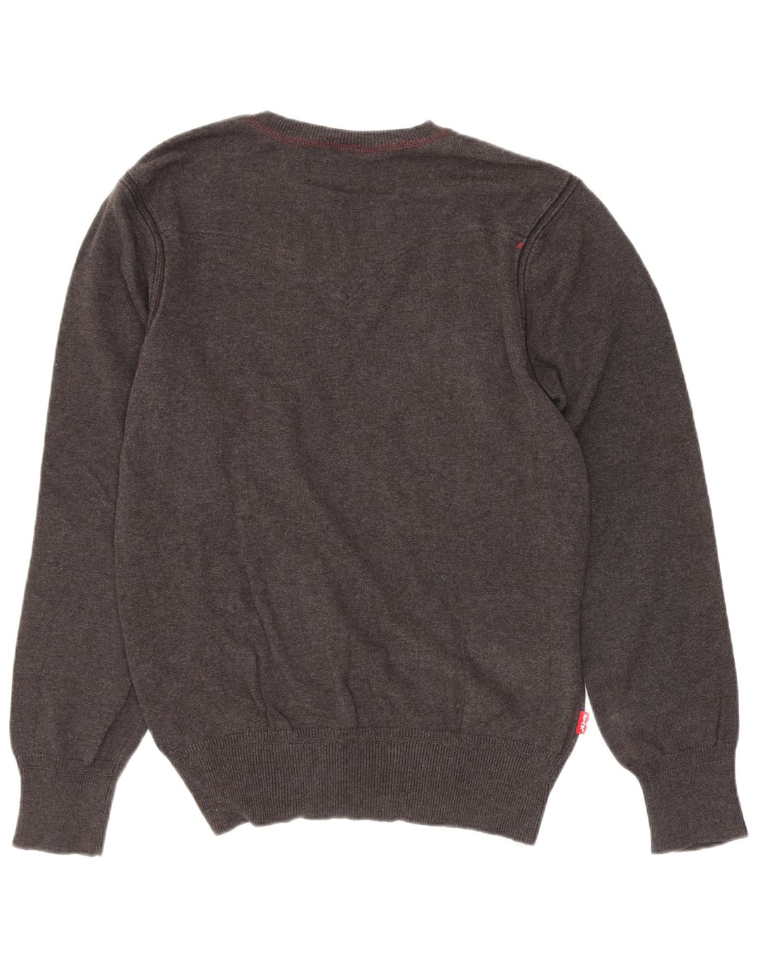 Levi's Herre V-hals sweater lille grå bomuld