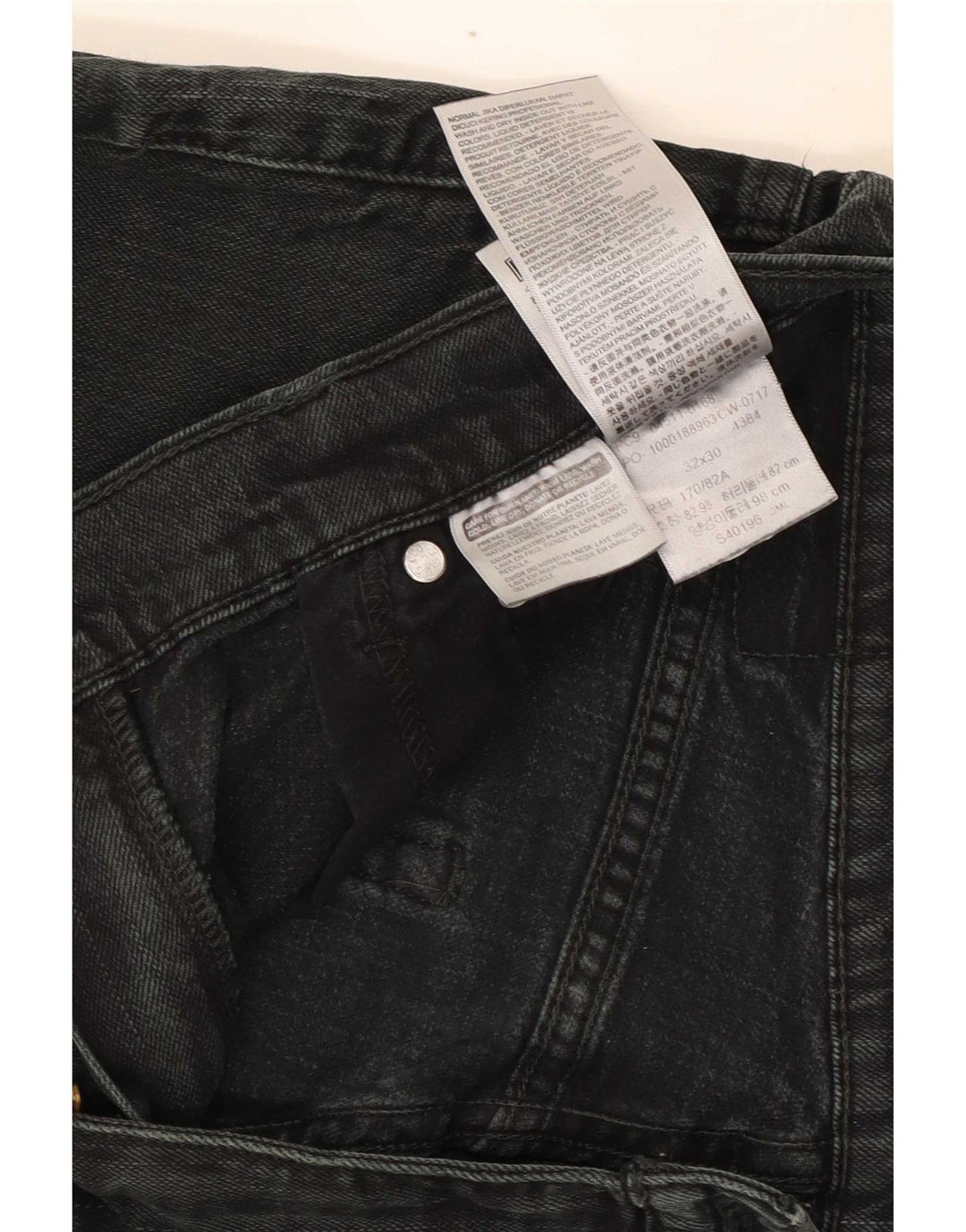 Levi's Slim Jeans til mænd W32 L30 Grå bomuld
