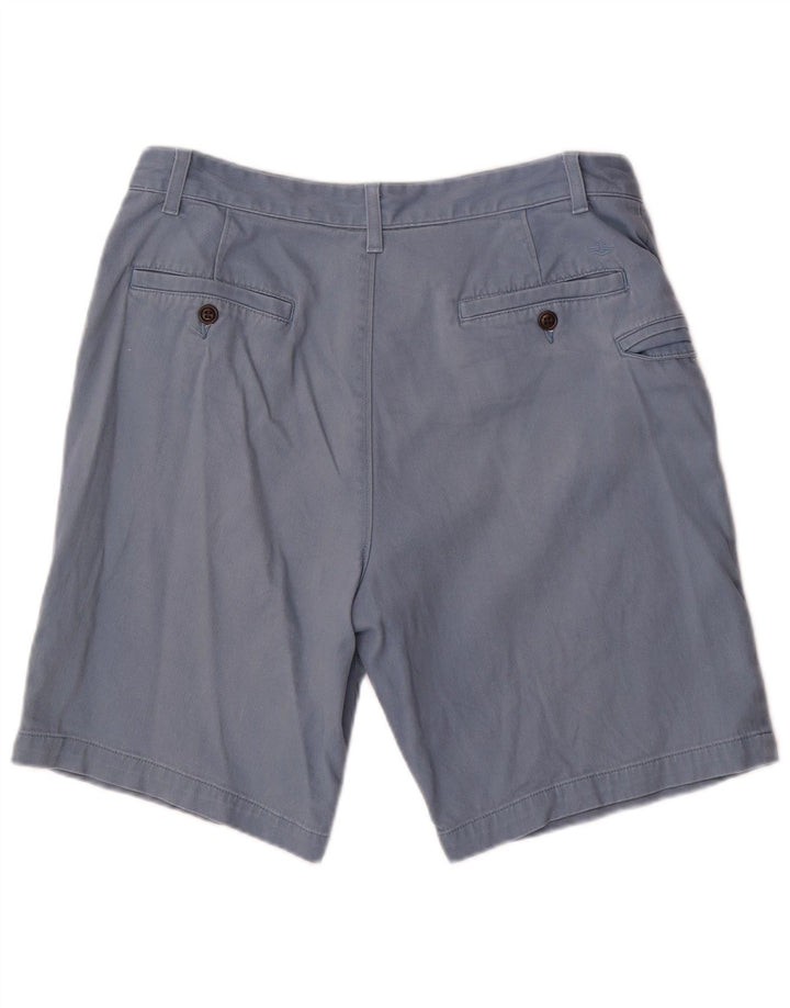 Dockers Herre Cargo Shorts W34 Large Blue Cotton