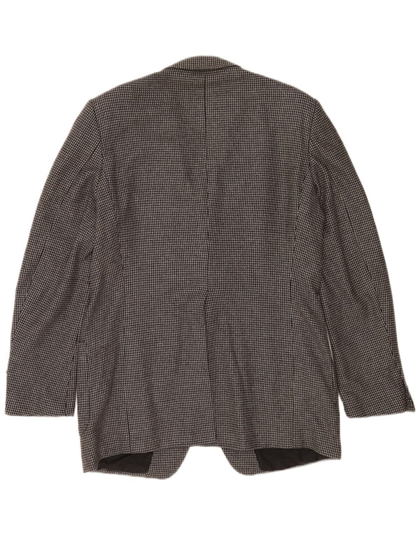 Vintage herre 2-knaps blazerjakke UK 38 Medium Grey Ternet Virgin Wool