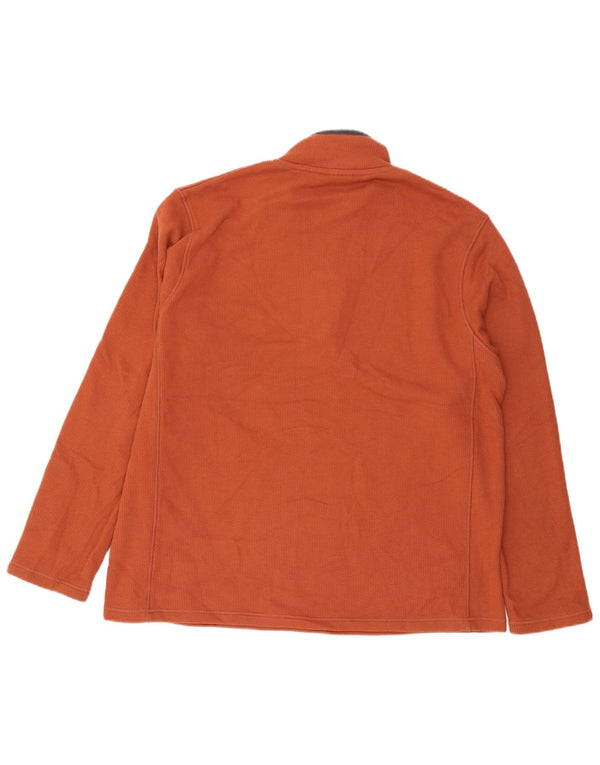 Mountain Warehouse Herre Zip Neck Sweatshirt Jumper XL Brun Bomuld