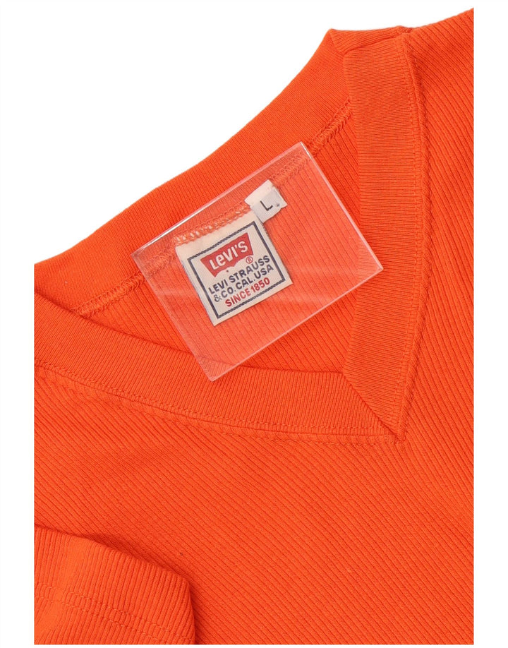 Levi's Herre T-Shirt Top Stor Orange Bomuld