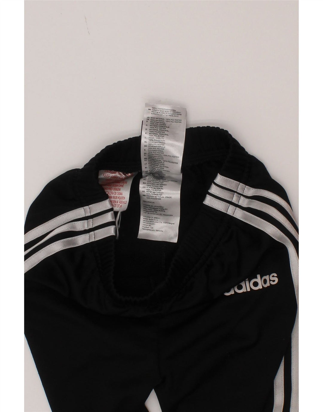 Adidas Drenge Træningsdragt Bukser Joggers 2-3 År Sort Polyester