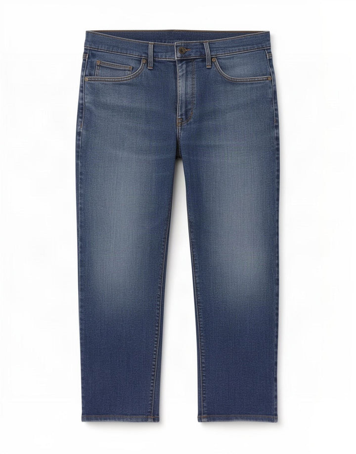 Marks & Spencer Straight Jeans til mænd W32 L25 blå bomuld
