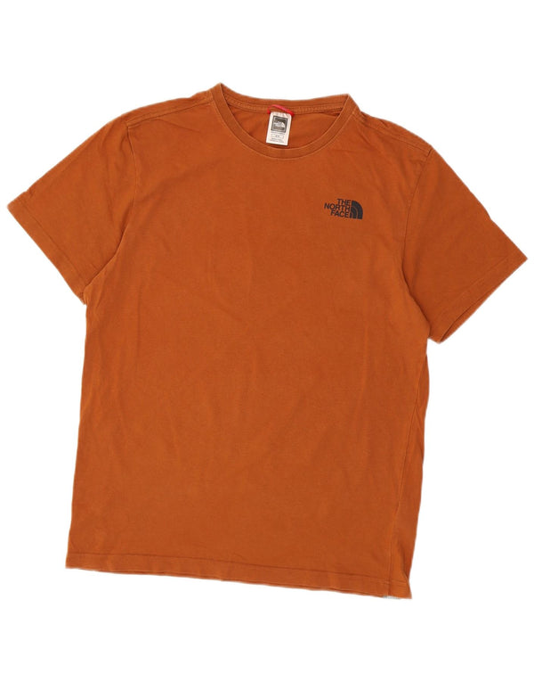 The North Face Herre grafisk T-shirt Top Medium Orange Bomuld