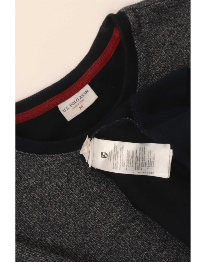 U.S. Polo Assn. Herre Sweatshirt Jumper Medium Navyblå Flecked Bomuld