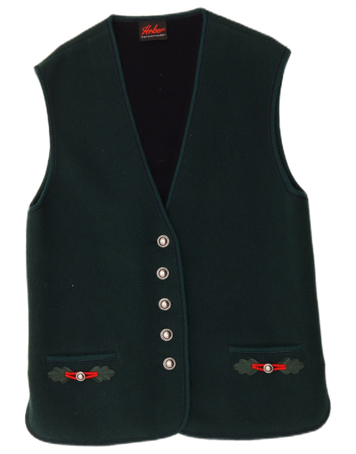 Arber Strickmoden Dame Gilet UK 18 XL Grøn Uld