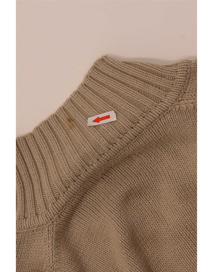 Levi's herre cardigan sweater med fuld lynlås XL beige bomuld
