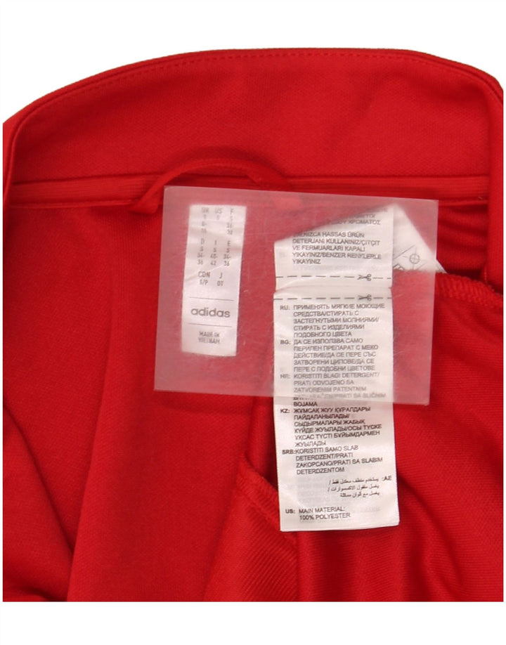 Adidas Aeroready træningsdragt topjakke UK 8/10 Lille rød polyester