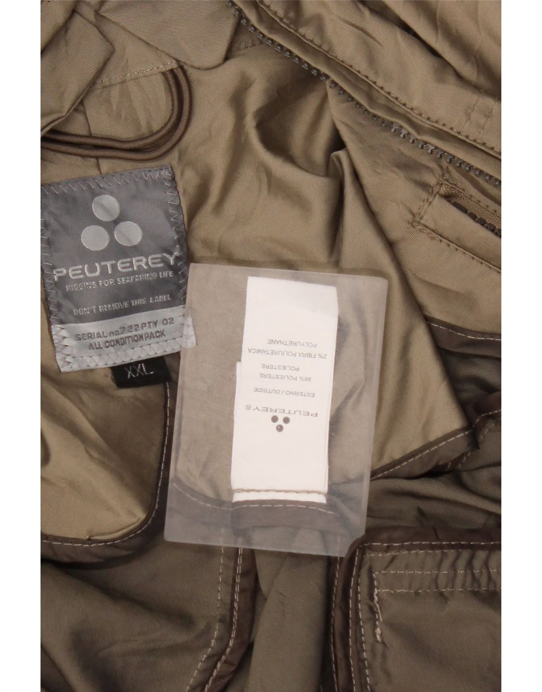 PEUTEREY Womens Bomber Jacket UK 20 2XL Grøn Polyester