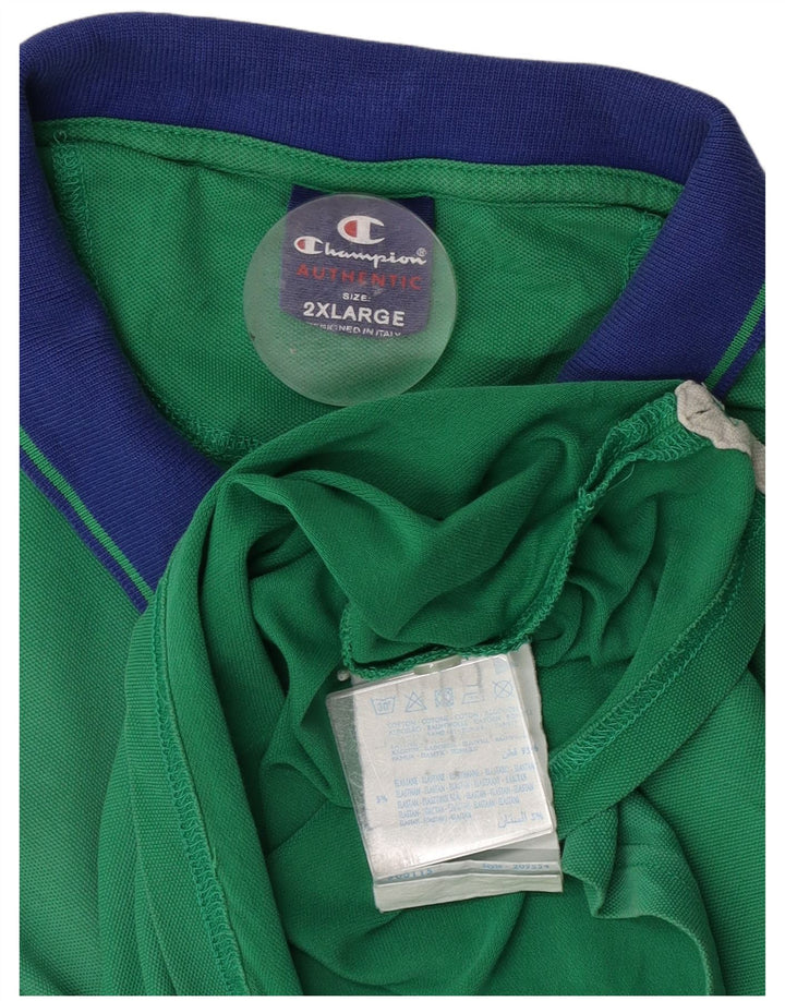 Champion herre poloskjorte 2XL grøn bomuld