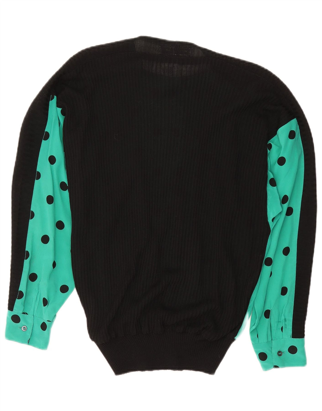 Loretta Di Lorenzo Damebluse Top UK 16 Large Green Polka Dot