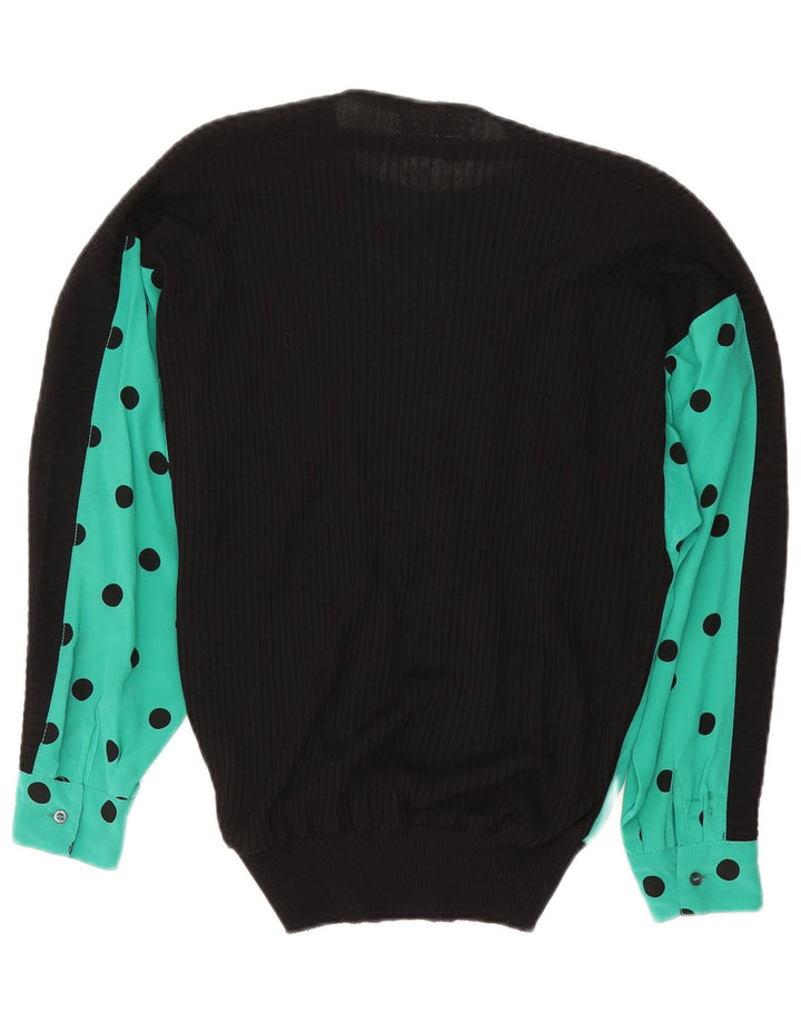 Loretta Di Lorenzo Damebluse Top UK 16 Large Green Polka Dot
