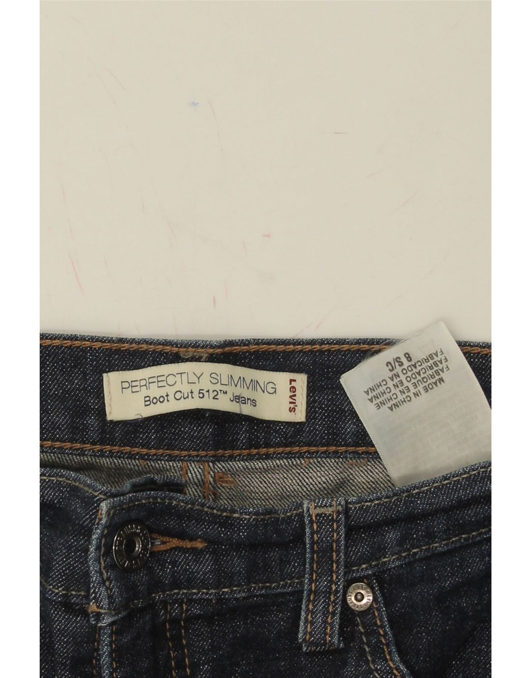 LEVI'S Womens 512 Bootcut Jeans US 8 Medium W30 L26 Blue Vintage Levi's and Second-Hand Levi's from Messina Hembry 