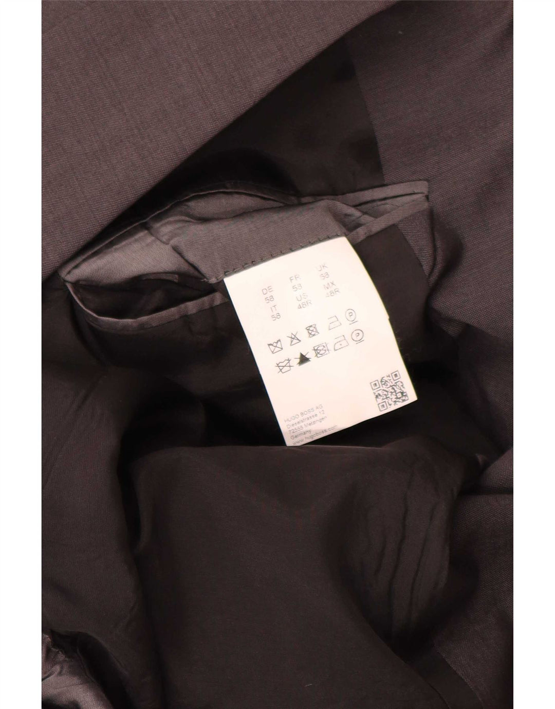 Hugo Boss Herre 2-knaps blazerjakke EU 58 4XL Grå Virgin Wool Classic
