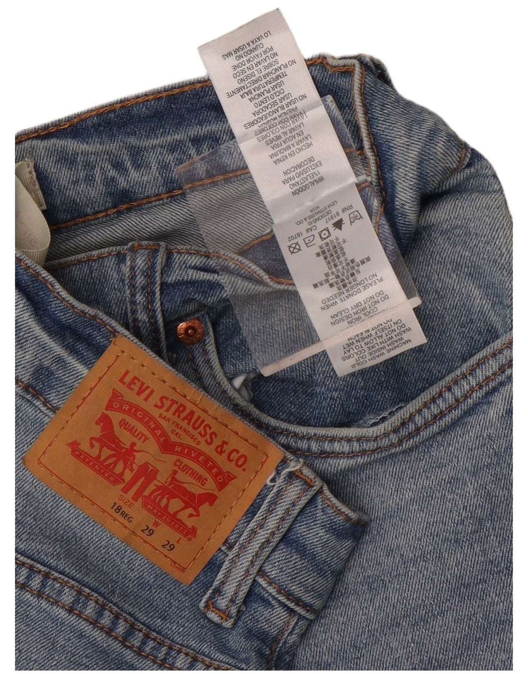 Levi's Boys 511 Slim Jeans 15-16 år W29 L29 Blå Bomuld