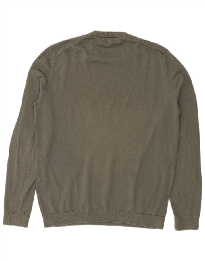 Reiss Herre trøjetrøje med rund hals Medium Khaki Bomuld