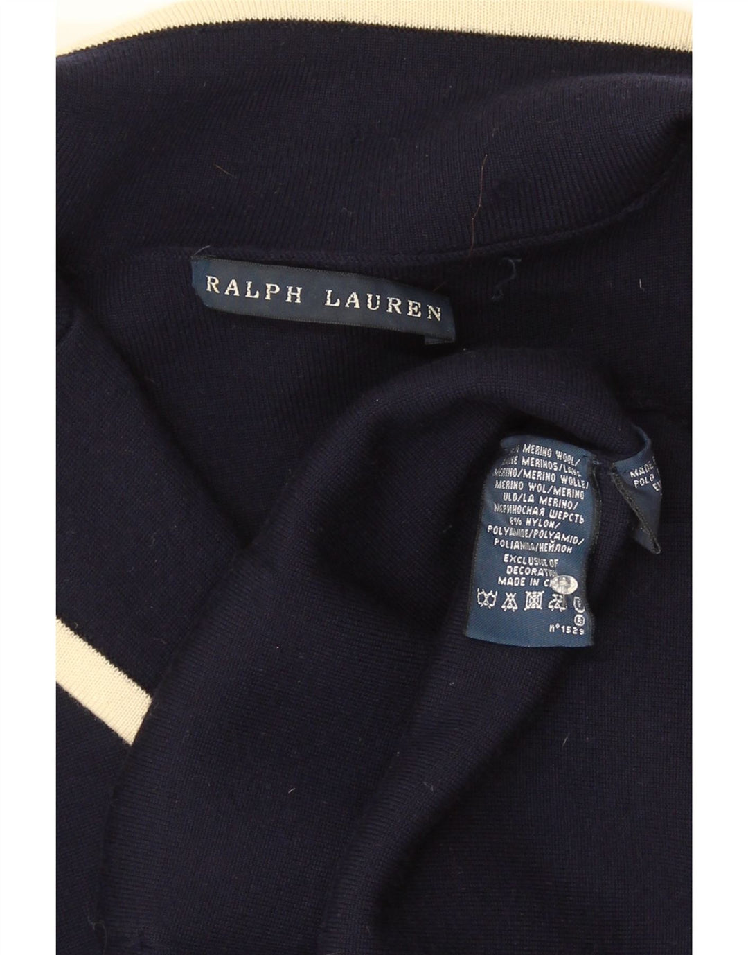 Ralph Lauren Dame 3 Button Blazer Jacket UK 14 Medium Navy Blue