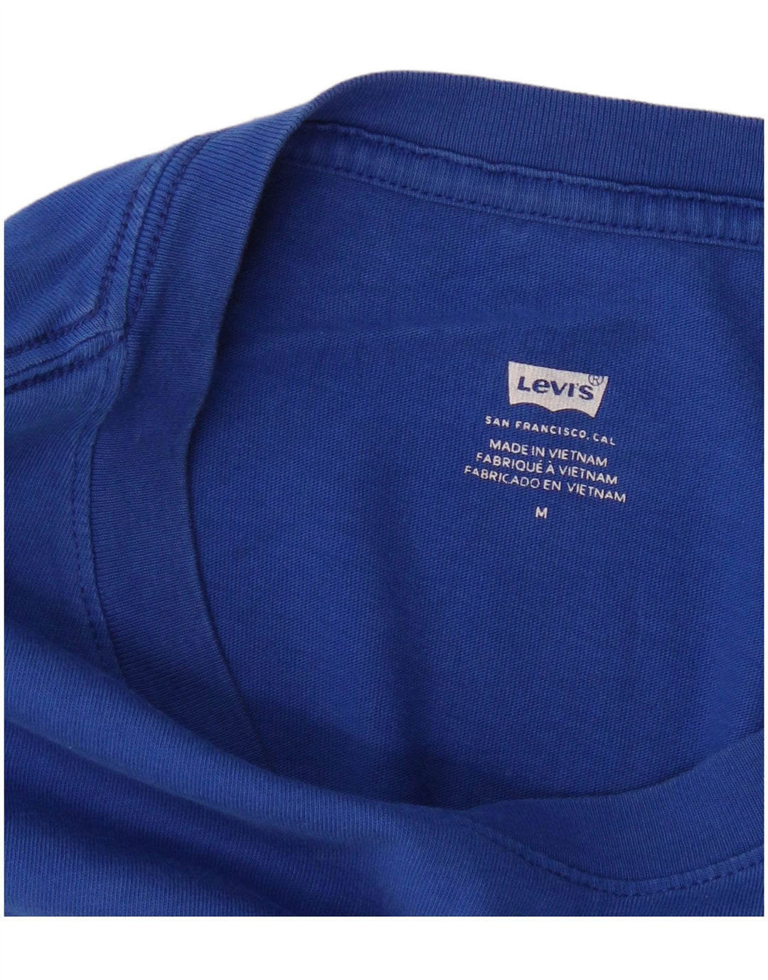 Levi's Grafisk T-shirt top til kvinder UK 14 Medium Blue Colourblock