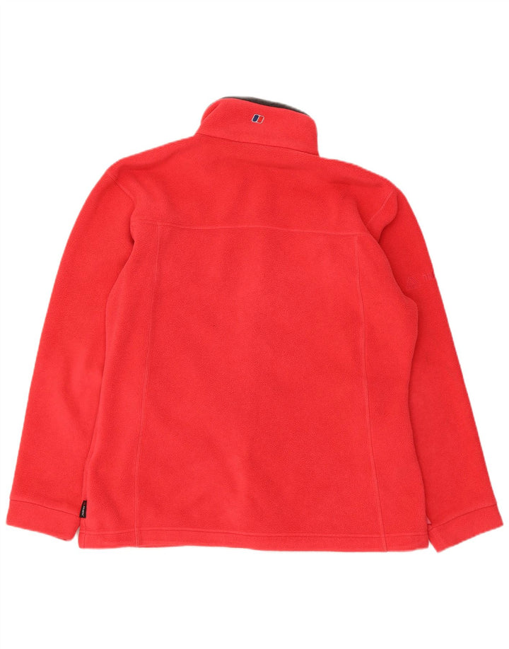 Berghaus Dame Fleecejakke UK 14 Stor Rød Polyester
