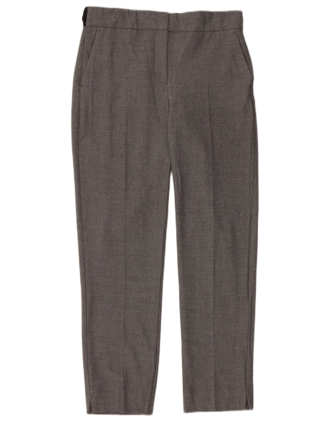 Zara lige chinosbukser til kvinder Small W26 L27 Grå polyester