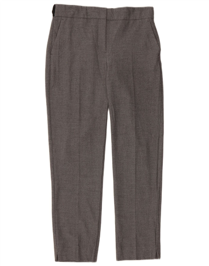 Zara lige chinosbukser til kvinder Small W26 L27 Grå polyester