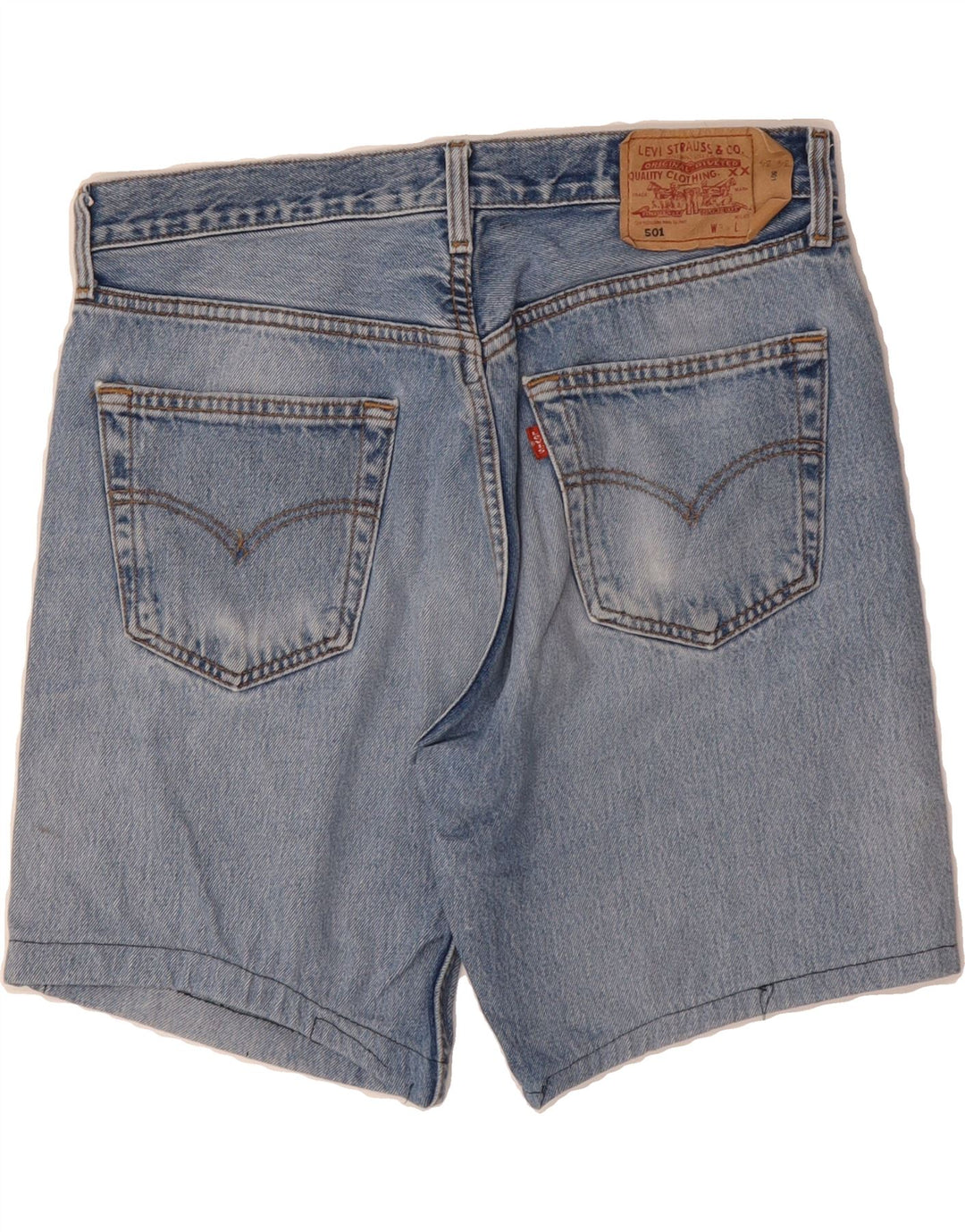 LEVI'S Womens 501 Denim Shorts W34 Large  Blue Vintage Levi's and Second-Hand Levi's from Messina Hembry 